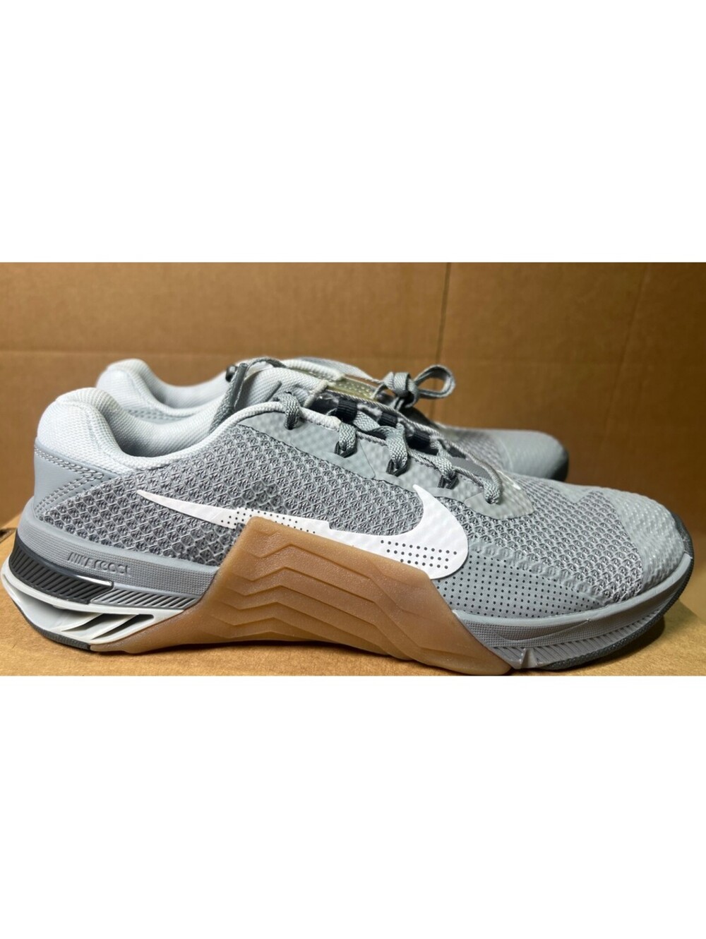 New Nike Metcon 7 Particle Grey White CZ8281-011 Men's Size 7.5 US